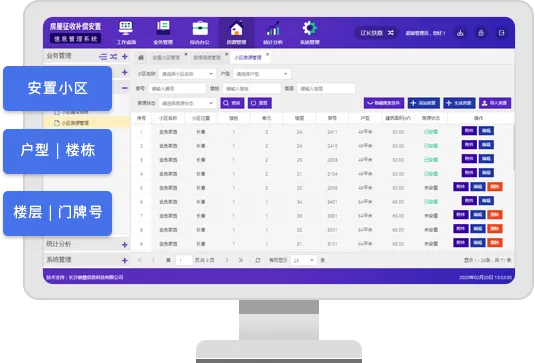 安置房房源管理系统